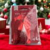 Picture of 10 x Christmas Tree RED Foil Gift Tags NEW christmas gift tags white xmas tree