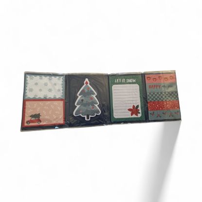 Picture of Christmas Sticky Notes set in folder, little sticky notes