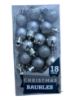 Picture of 18 x Miniature Silver Christmas Tree Silver Baubles 3 designs