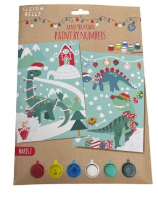 Picture of Make Your Own Paint By Numbers Christmas  Dinosaur Design