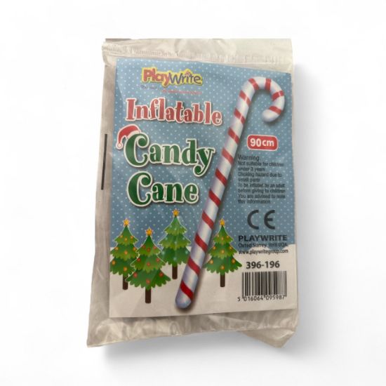 Picture of Inflatable Candy Cane Stick 90cm Xmas Eve Kids Stocking Filler Decoration Prop