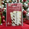 Picture of 10 x gold white foil merry christmas gift tags gold and white with silver twine