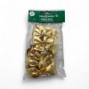 Picture of 12 x gold mini ribbon bows Christmas gold bows NEW