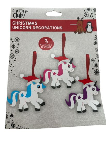 Picture of make your own christmas unicorn decorations Foam Christmas tree unicorns NEW