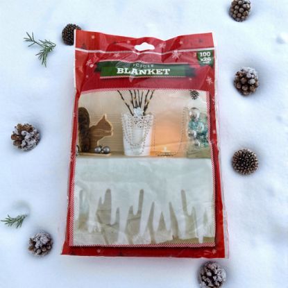 Picture of Christmas icicle blanket 100 x 26 cm