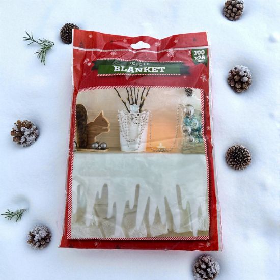Picture of Christmas icicle blanket 100 x 26 cm