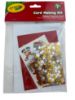Picture of crayola christmas card making kit with foil stars, card envlope stickers NEW