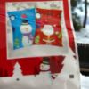 Picture of 2 x Large Christmas Drawstring Santa Sacks Christmas Stocking Toy Bags Gift Present SNOWMAN