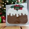 Picture of 16 x CHRISTMAS PUDDING NAPKINS Xmas Pudding Shapes Christmas Napkins NEW