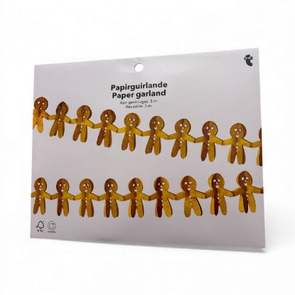 Picture of Christmas Gingerbread man bunting 3m Decoration Christmas Bunting Garland