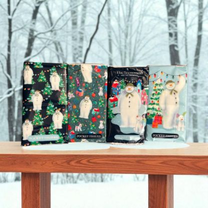 Picture of 4 x Christmas Tissues The Snowman Pocket Tissues packets