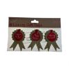 Picture of 6 x Luxury Christmas Gift Tags rosette Style Open Me, No peeking, New
