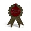 Picture of 6 x Luxury Christmas Gift Tags rosette Style Open Me, No peeking, New
