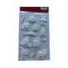 Picture of 3d CHRISTMAS  STICKERS x 13  christmas characters tree pudding penguin etc