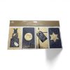Picture of 4 x Christmas Money Wallets With Envelopes Navy Blue & Gold NEW