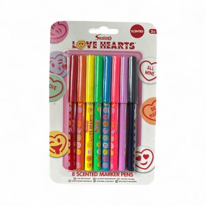 Picture of 8 x swizzels love hearts scented marker pens