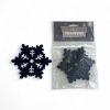 Picture of 4 x arctic blue Christmas Drink Coasters Snowflake Shape NEW FELT COASTERS