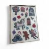 Picture of 45 x Christmas Bubble Stickers Unicorns and fairies Christmas Stickers NEW