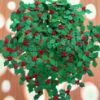 Picture of 49 x christmas holly leaves with berry Embellishments Sparkly Holly
