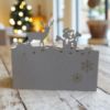 Picture of 20  x white christmas place cards snowman and reindeer design