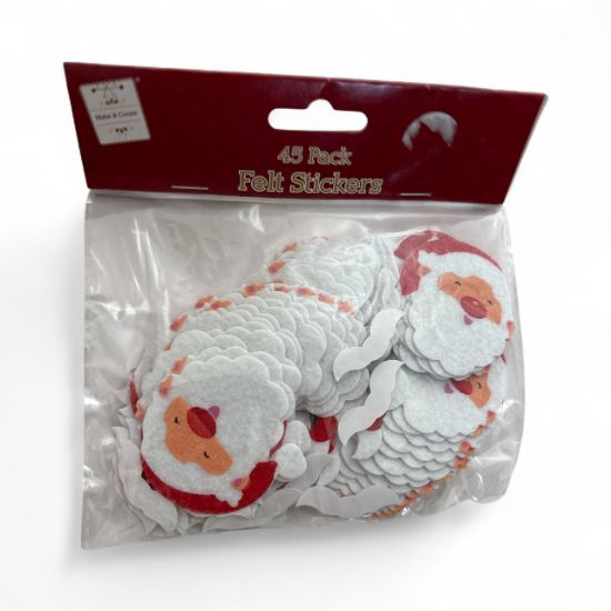 Picture of 45 x Santa Felt Stickers christmas santa stickers New
