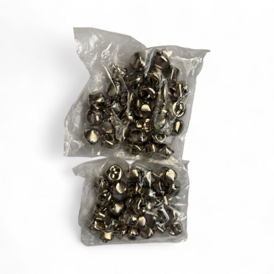 Picture of 48 x Silver Metal Jingle Bells Christmas bells new