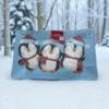 Picture of 8 x Christmas Penguin Party Serving Platters Buffet Plates Sandwich Food trays