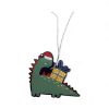 Picture of 12 x  Dinosaur Christma Gift Tags with  silver Twine