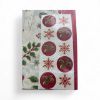 Picture of 10 x Christmas Tissue Paper & Seals Gift Wrap Holly Leaf Red Berry foliage & Red