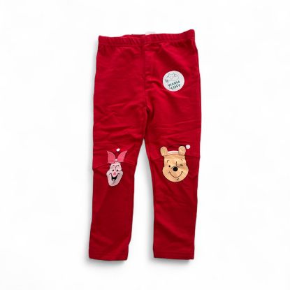 Picture of red winnie the pooh christmas trousers joggers 18-24 months
