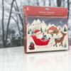 Picture of Traditional Christmas Advent Calendar Santa sleigh & toy workshop with envelope