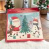 Picture of santa & snowman traditional Christmas Advent Calendar with Postal Envelope  a4 approx