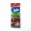 Picture of 40 x Foiled Christmas Gift tags  Let it snow merry xmas etc NEW   with silver twine luggage tags