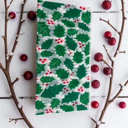 Picture of Christmas Foliage Table cover, Christmas table cover holly, berries design 137 x 182 cm