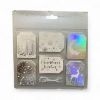 Picture of 36 x Luxury Christmas  Gift Tags silver & White with Silver Twine 6 design cc
