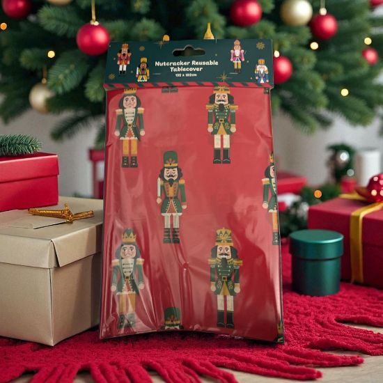 Picture of christmas nutcracker table cloth 132 x 182 cm