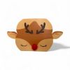 Picture of 8 x  Reindeer Place Names Christmas Table Place Cards Settings New with pom pom detail