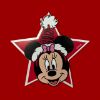 Picture of 10 x Disney Minnie Mouse CHRISTMAS Gift tags with GOLD TIEs NEW star shaped