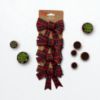 Picture of 4 x christmas tartan bows large red tartan check boxws checked 10.5 cm