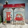 Picture of 8 x giant gift tags xmas  sending love this christmas time  with  red ribbon twine 2 designs new