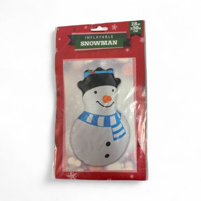 Picture of Inflatable Snowman Christmas Inflatable snowman in Black Hat 28 X 50 Cm New