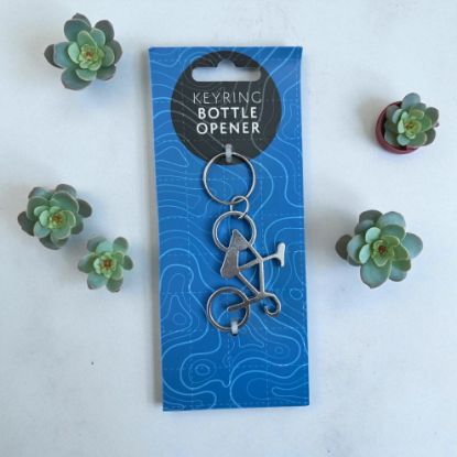 Picture of Bicycle Bottle Opener Metal keyring New