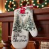 Picture of wishing you a merry christmas oven glove single oven glove NEW