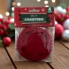 Picture of 4 xChristmas Red Christmas Drink Coasters New