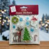 Picture of 16 x Christmas EVA Foam Stickers santa, snowflakes wreath tree