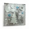 Picture of 16 x Christmas EVA Foam Stickers santa, snowflakes wreath tree
