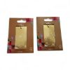 Picture of 10 x Gold Foil Christmas Gift tags Gold with White snowflake Design & Twine NEW