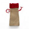 Picture of Merry and Bright Jute Christmas bottle Bag wine bag New