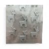 Picture of 12 x glitter Reindeer Stickers Christmas Reindeer Stickers Silver NEW