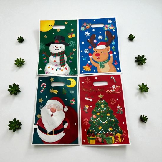 Picture of 20 X Christmas Party Bags 5 designs NEW bight christmas party bags M2